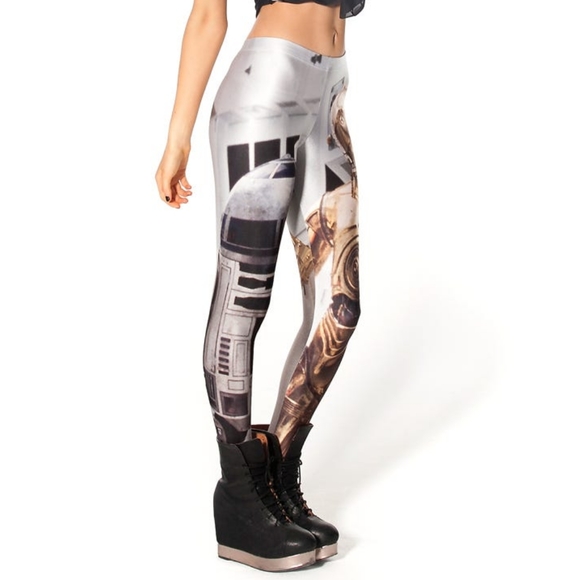 🥰Blackmilk L, Star Wars Artoo & Threepio Leggings - Picture 4 of 11